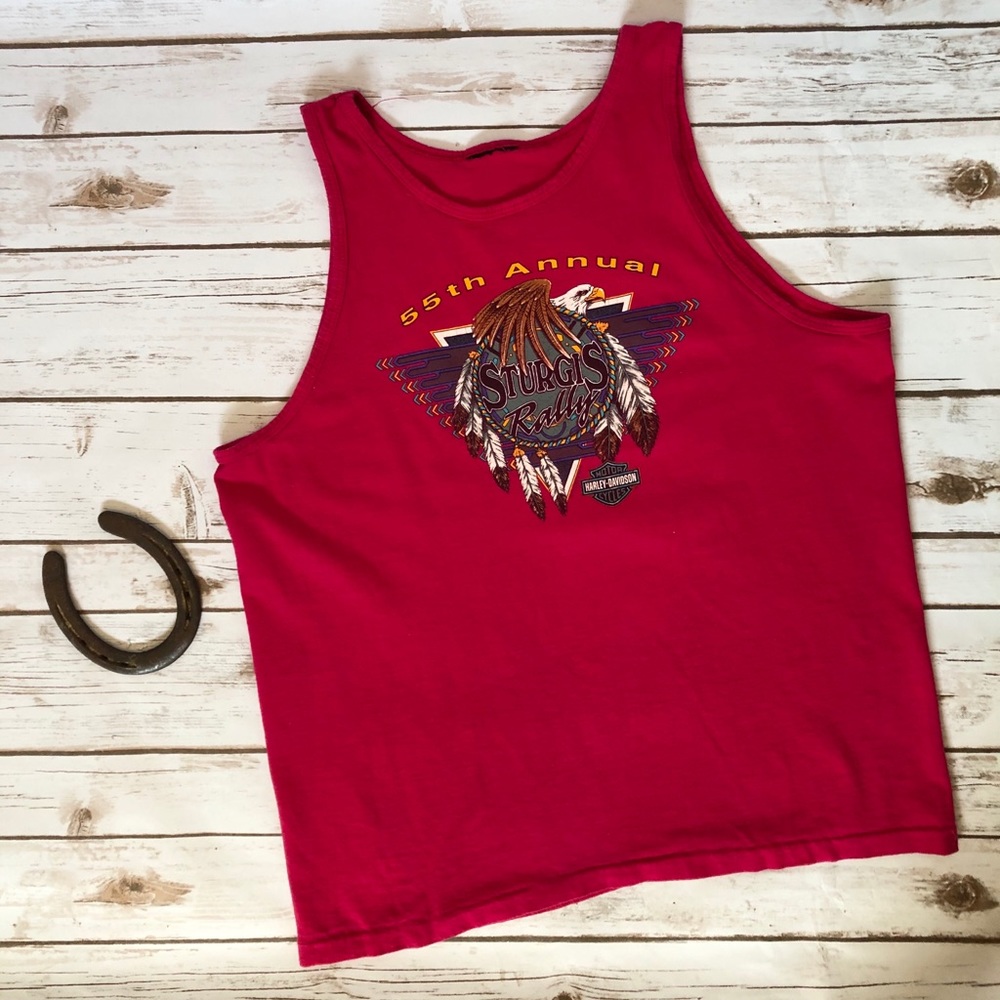 Sturgis vintage 1995 black hills rally tank top
